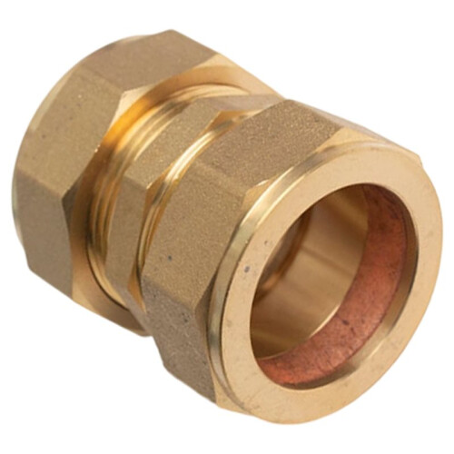 Plumbstation 35mm Straight Compression Coupler for Secure, Watertight Plumbing Connections 2
