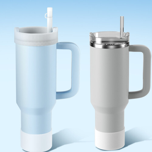 1Set Wit Silicone Drinktumbler Stopper Set, Comfortabele Covers 2