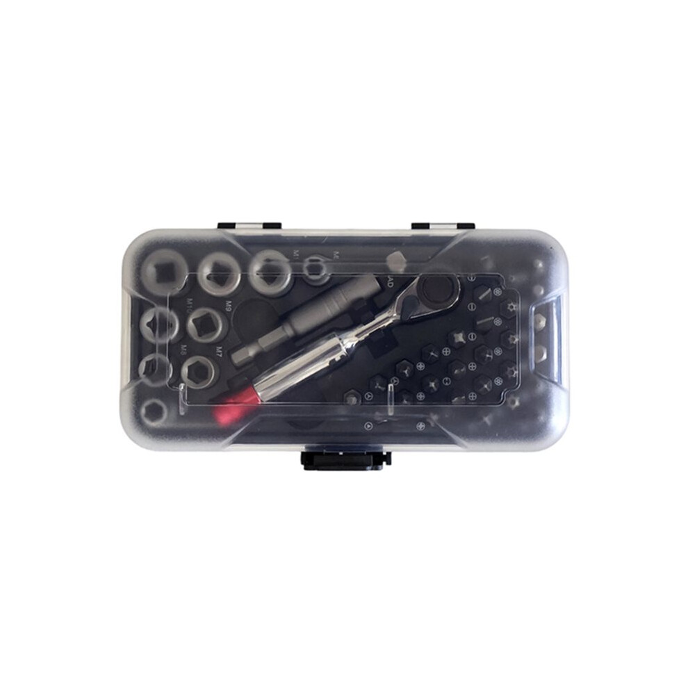 40 In 1 S2 Screwdriver Set With Ratchet Disassembly And Repair Tool For Bicycle And Household Repair 4713555242387
