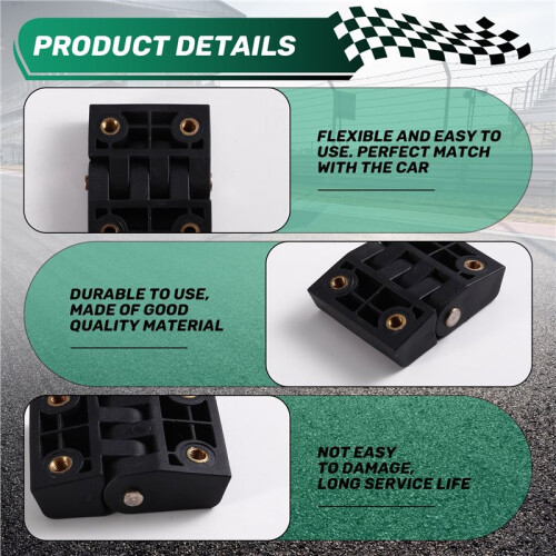 2 Cerniere per Bauletto Posteriore da Moto, Include Due Cerniere In Nylon e Otto Viti. 2