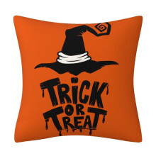 Halloween Pillow Covers 18x18 Inch Spider Web Witch Hat Design for Couch Sofa Bed Decor