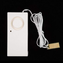 Smart Water Leak Detector with Instant Flood Alert for Home Basement and Kitchen, Compact White Design