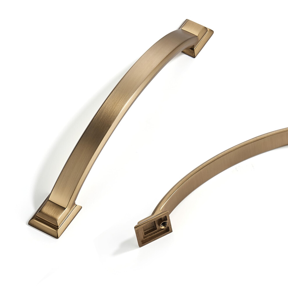 10 Pack Brushed Brass Cabinet Pulls 5 Inch Gold Drawer Handles For Kitchen Cabinets And Dressers 9330225237594