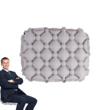 Inflatable Seat Cushion for Airplane Travel, Ergonomic Support, Lightweight Foldable Design