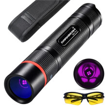 True 365nm UV Flashlight Black Light with Filtered Lens, USBC Rechargeable for Pet Urine, Resin and Leak Detection