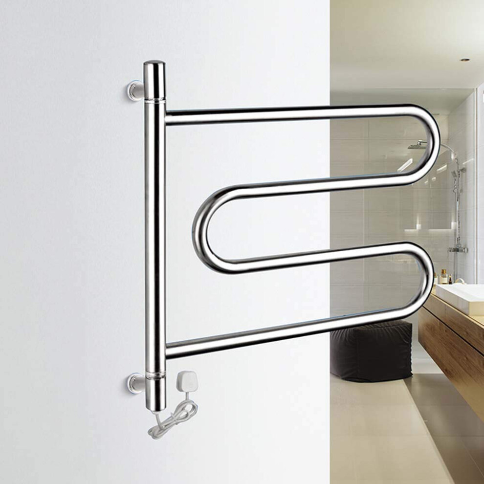 Heated Towel Rail Electric Towel Warmer, Wall Mounted Stainless Steel Rack For Bathroom And Kitchen, Rapid Towel Drying 9073542912712