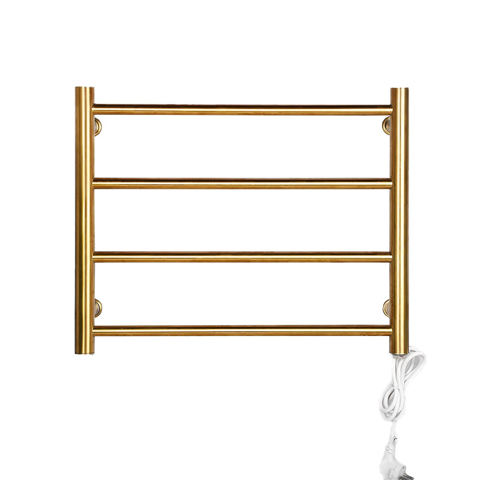 Electric Towel Warmer Rack 304 Stainless Steel Wall Mounted Heated Towel Rail, Fast HeatâUp, Black 9073542912804