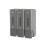 Three Chamber Wall Mount Soap Dispenser Set, Refillable Shower Shampoo Dispenser with Easy Push Control 1