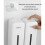 Three Chamber Wall Mount Soap Dispenser Set, Refillable Shower Shampoo Dispenser with Easy Push Control 4