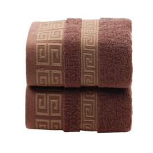 Cotton Bath Towels 2 Pack Black Quick Dry Thick Absorbent Soft Embroidered Hotel Bathroom Towels for Adults