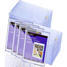 Magnetic Card Holder 35pt Single Card Display Case with UV Protection and Hard Plastic Shield for Trading Cards