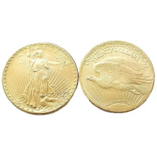 1929 American Liberty 20 Gold Coin Replica, Uncirculated Finish Collectible for Display and Gift