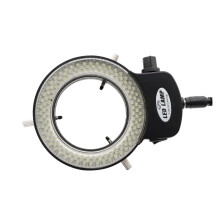 144 LED Adjustable Microscope Ring Light with Stepless Brightness Control and Shadow White Illumination