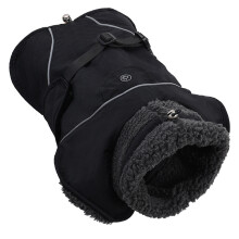 Dog Apparel Coat Waterproof Winter Clothes High Neck-S Black