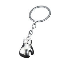 Porte-clés sur le thème des gants de boxe de sport, en-Argent