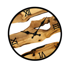 Rustics-Wanduhr, batteriebetrieben,-Römische Ziffern