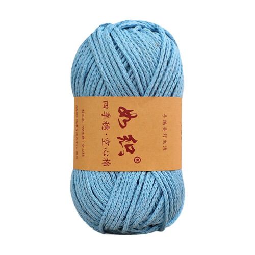 100 g Hohlstrickgarn, 92,95 Yard x 2 mm,-Himmelblau