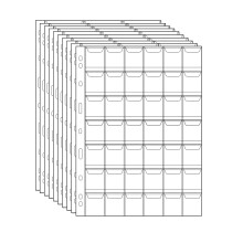 Coin Collection Pages 42Pocket Density Storage 9Hole Coin Album Insert Sleeves 10 Sheets CS03 Series