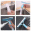 Window Cleaning Sponge Silicones Blade Household Bathroom-White 6