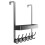 Nonslip Over Door Hooks High Capacity Storage-White 8 hooks 6