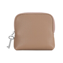 Fashionable Mini Purse With Inner Dividers For Cosmetics-Khaki