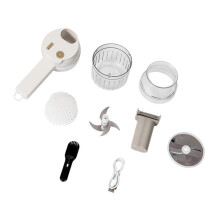 Mini coupe-aliments portatif sans fil, 3ème édition, avec-Blanc