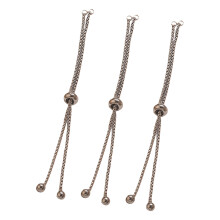 3Pcs Stainless Steel Jewelry-steel color Square pearl style1