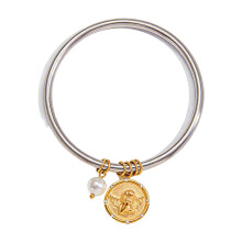 Bracelet chaîne avec pendentif en forme de pièce de-JDB0306067PS