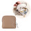 Soft Lining Mini Jewelry Case Protects Necklaces-Silver 3