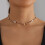Collier ludique de perles de résine de couleurs-Ton marron 6