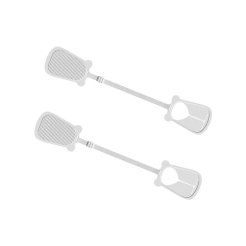 2X Bed Sheet Holders and Sheet Fasteners Adjustable Non Slip Straps for Fitted Sheets White