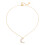 Trendy Moon Shaped Pendant Necklace Featuring Zircon Accent 1