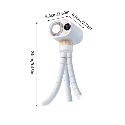 Portable Cooling Fan Baby Strollers Use Various Speed for-White 1