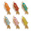 Unique Multicolor Fish Charm Delicate Jewelry Findings-Orange 2