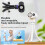 Portable Cooling Fan Baby Strollers Use Various Speed for-White 4