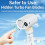 Portable Cooling Fan Baby Strollers Use Various Speed for-White 5
