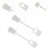 2X Bed Sheet Holders and Sheet Fasteners Adjustable Non Slip Straps for Fitted Sheets White 2