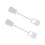 2X Bed Sheet Holders and Sheet Fasteners Adjustable Non Slip Straps for Fitted Sheets White 5