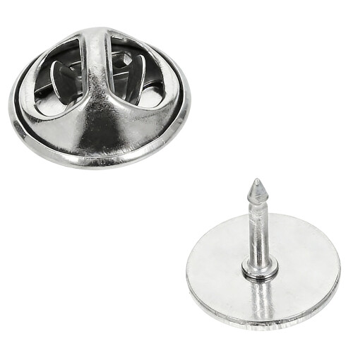 20pcs Silver And Black Pin Holders With Strong Fixing-8mm 1
