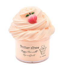 Super Soft NonSticky Butter Slime 7oz Peach Scented DIY Fluffy Slime for Kids Party Favors