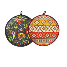 2-Pack Stora Tortillavärmare i 30 cm Storlek, Isolerad Mikrovågssäker Tygpåse Som Håller Tacos, Naan och Pizzatortillas Varma