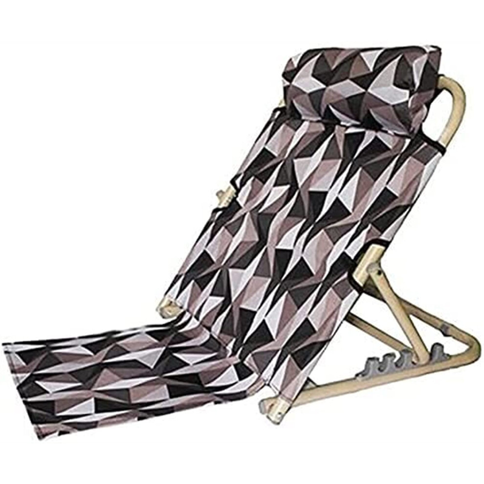 Adjustable Bed Backrest with Detachable Headrest Pillow, Ergonomic Folding Design for Reading in Bed