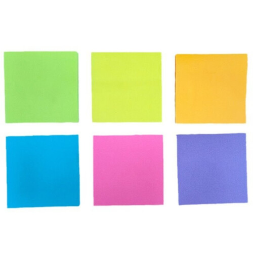 Bloc-Notes Adhésif Escamotable avec 2 Blocs-Notes, Distributeur de Notes Escamotable, Porte-Notes, Base Noire, Dessus Transparent, Autocollant 2