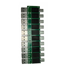10 Unidades de Pen Drive USB 2.0 de 128 MB com Interface Dupla, Chip de Alta Velocidade e Acabamento Semiacabado para Celular e Computador.