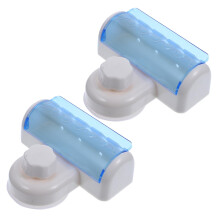 2pcs Wall Mounted Toothbrush Holder with Water Resistant Cover, Space Saving Family Organizer for Bathroom