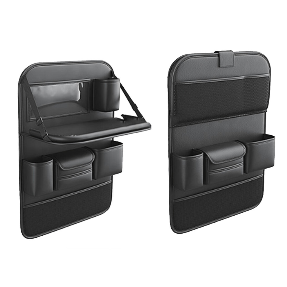 Pu Car Seat Back Organizer, Durable Foldable Table 9421393550520