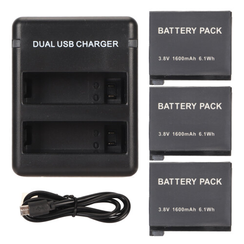 CHG-USB-AHDBT401 Dual USB Charger 3x1600mAh 3.8V 1