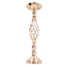 Candlestick Ornament Iron Twisted Curb Gold M