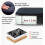 Adjustable Piano Bench with Padded Seat, Foldable Keyboard Bench with Height Adjustment, Black 4