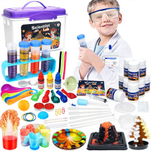 STEM Science Kit for Kids Age 612 with Lab Coat and Goggles, 56 Fun Experiments Educational Toy